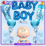 18pcs Baby Boy Theme Set for Welcome Baby / Baby Shower Event Decoration and Celebration