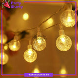 20 Small Crystal Ball Battery Operated Still Fairy Lights for Home / Party Decoration