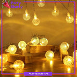 20 Small Crystal Ball Battery Operated Still Fairy Lights for Home / Party Decoration