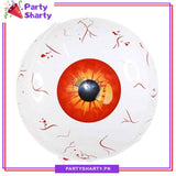 22 Inch 4D Jumbo Scary Halloween Eyeball ORBZ Foil Balloon - Orange