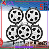 5pcs/Set Tyre Wheel Round Shaped Foil Balloons For Racing Theme Birthday Party Decoration