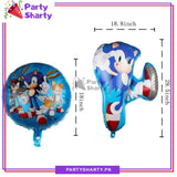 5pcs/set Sonic The Hedgehog Theme Foil Balloons For Birthday Party Decoration and Celebration