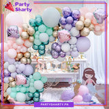 DIMI 88pcs Mermaid Theme Balloon Garland Set For Birthday Decoration and Party Celebrations