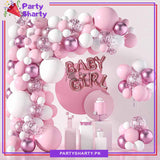 100pcs Baby Girl Theme Set for Welcome Baby / Baby Shower Event Decoration and Celebration