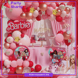 63pcs Barbie Theme Balloon Garland For Barbie Theme Party Event Decoration and Celebration