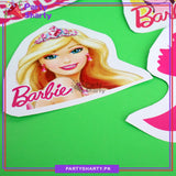 Barbie Cartoon Theme Stickers For Birthday and Party Decoration (Pack of 5 Sticker)