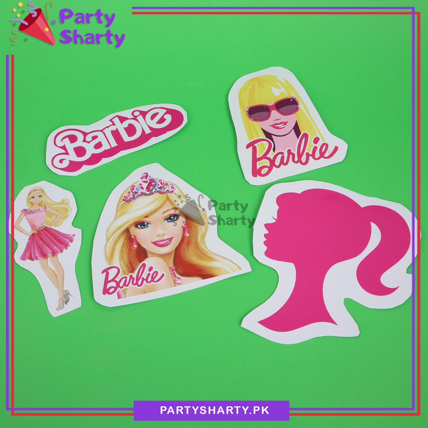 Barbie Cartoon Theme Stickers For Birthday and Party Decoration (Pack –  Party Sharty