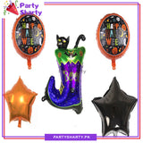 Halloween Foil Balloon Set Boo Halloween Boot 5pcs Set For Halloween Scary Party Decoration and Celebration