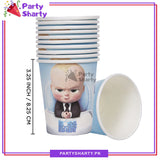 Boss Baby Theme Birthday Party Paper Cups / Glass For Themed Based Party Supplies and Decorations