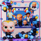 Boss Baby Happy Birthday Cartoon Theme Set for Theme Based Birthday Decoration and Celebration