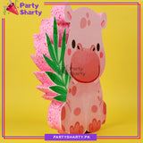 Cute Hippo Character Thermocol Standee For Jungle / Safari Theme Based Birthday Celebration and Party Decoration