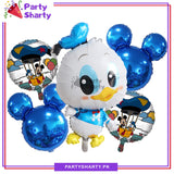 5pcs/set Donald Duck Foil Balloons For Theme Party Decoration and Celebration