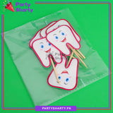 6pcs / Set Cup Cake Topper for First Tooth Celebration and Decoration