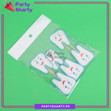 6pcs / Set Cup Cake Topper for First Tooth Celebration and Decoration