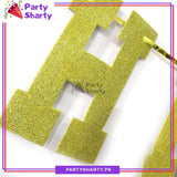 HALF WAY TO ONE Glitter Foamic Banner For Half / 6 Month Birthday Decoration and Celebration