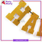 HALF WAY TO ONE Glitter Foamic Banner For Half / 6 Month Birthday Decoration and Celebration