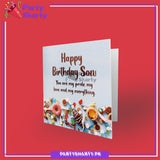 Happy Birthday Son You are my Pride Greeting Card For Son Birthday Celebration