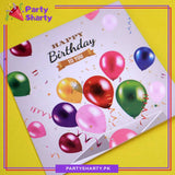 Happy Birthday Multi Color Balloon Design Greeting Card