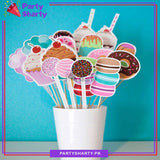 Ice cream Candy Theme Photo Booth Props For Candy Theme Birthday Party Celebration and Decoration