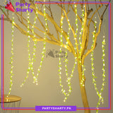 Leaves LED Icicle Fairy Light Curtain Lights Electric Operated for Party Celebration & Home Decorations