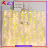 Leaves LED Icicle Fairy Light Curtain Lights Electric Operated for Party Celebration & Home Decorations