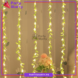 Leaves LED Icicle Fairy Light Curtain Lights Electric Operated for Party Celebration & Home Decorations