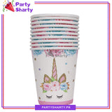 Little Unicorn Theme Birthday Party Paper Cups / Glass For Themed Based Party Supplies and Decorations