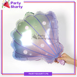 D-2 Sea Shell Shaped Foil Balloons For Mermaid / Ocean / Under Sea Theme Party Decoration