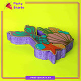 Mermaid Tail & Shell Thermocol Standee For Mermaid Theme Based Birthday Celebration and Party Decoration