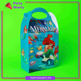 Mermaid Theme Goody Boxes Pack of 6 For Mermaid Theme Birthday Decoration and Celebration