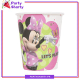 Minnie Mouse Theme Birthday Party Paper Cups / Glass For Themed Based Party Supplies and Decorations