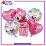 5pcs/set My Little Pony Foil Balloons For Theme Party Decoration and Celebration