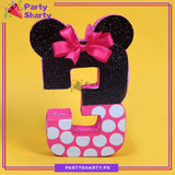 Numeric 3 Thermocol Standee For Minnie Mouse Theme Based Third Birthday Celebration and Party Decoration