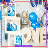 ONE Box, DIY Transparent ONE Boxes for First Birthday Party Decorations