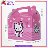 D-2 Hello Kitty Goody Boxes Pack of 10 For Hello Kitty Theme Birthday