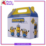 D-3 Minion Theme Goody Boxes Pack Of 10 For Minion Theme Birthday Party and Decoration