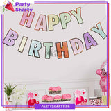 Happy Birthday Pastel Multi Card Banner for Decoration and Birthday Celebration