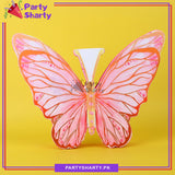 Pink Butterfly Thermocol Standee For Butterfly Theme Based Birthday Celebration and Party Decoration