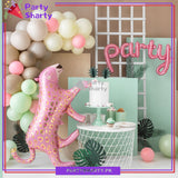 Cute Pink Leopard Foil Balloons For Jungle / Safari Theme Decoration and Celebration