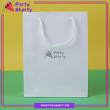 Plain Lamination White Goody Paper Bags For Birthday Party and Decoration (Pack of 10)
