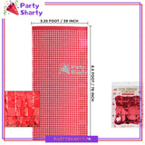 Small Square Shaped Foil Curtains for Party Decoration and Celebration