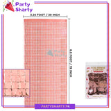 Small Square Shaped Foil Curtains for Party Decoration and Celebration