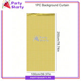 Small Square Shaped Foil Curtains for Party Decoration and Celebration