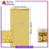 Small Square Shaped Foil Curtains for Party Decoration and Celebration