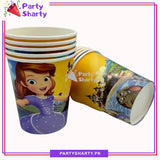 D-2 Sofia Theme Party Disposable Paper Glass / Cups for Sofia Theme Party and Decoration