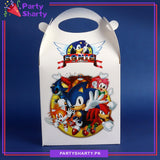 Sonic Theme Goody Boxes Pack of 6 For Theme Birthday Decoration and Celebration