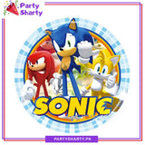 D-2 Sonic Theme Party Disposable Paper Plates for Theme Party and Decoration