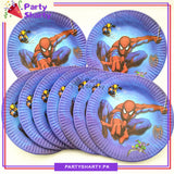 Spiderman Theme Party Disposable Paper Plates for Spider Man Theme Party and Decoration