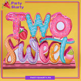 Two Sweet Thermocol Standee For Candyland Theme Based Second Birthday Celebration and Party Decoration