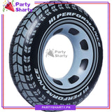 36 inches Tyre Shaped Tube For TWO FAST / McQueen Car Theme Birthday Party Decoration and Celebration